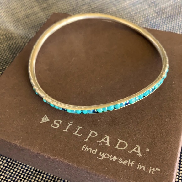 Silpada Jewelry - B2255 Retired Silpada Flexible Howlite Bangle